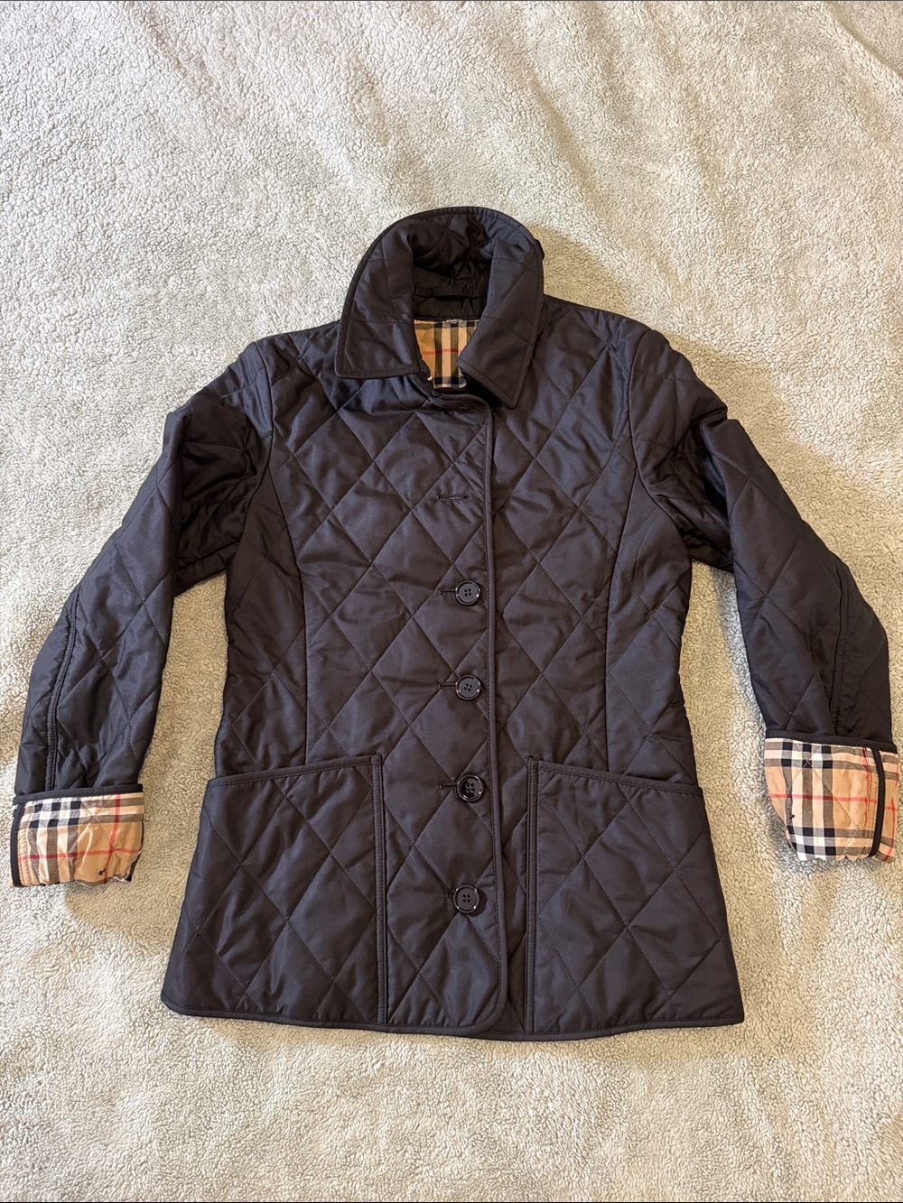 Burberry Black Quilted Women's Jacket - Picture 2 of 6